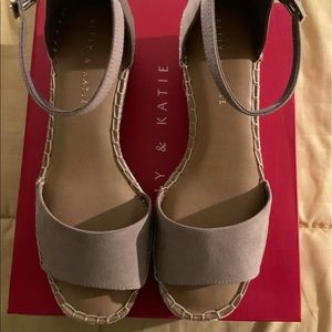 Brand new taupe sandals